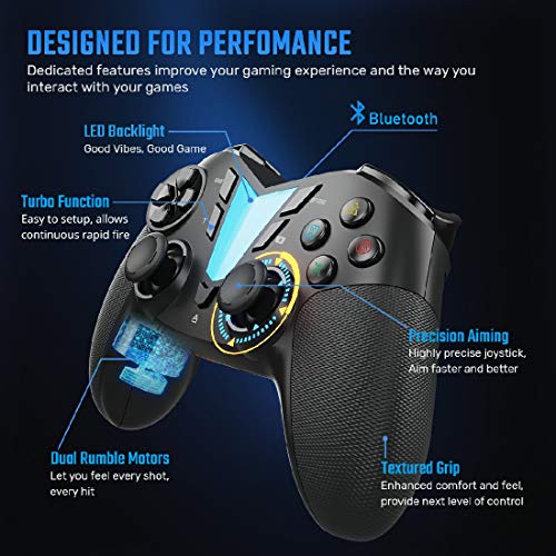ZH Wireless Bluetooth Controller, Mobile Game Controller