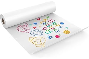 Paper Roll,White Handicraft Paper Roll,1.8×17.3IN,Length:393IN/10M,Ideal for Easel Paper,Bulletin Board Paper,Wall Art,Gift W