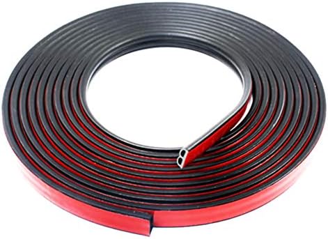 Yolu Universal Car Truck Motor Decorate Weatherstrip Rubber Seal Strip for Doors Windows Sunroofs Engine Cover, Automotive Weather Stripping Protector, B Shape, 5M (Pack of 2)