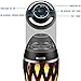 NUNET Tiki Bluetooth Speaker, LED Flame Atmosphere Lantern, Outdoor Waterproof Wireless Portable Speaker, 10W Loud/15H Playtime, Yellow