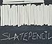 Slate Pencils White Color Pack of 40 Pencils 325 Grams (40 Pencils Single Box, White)