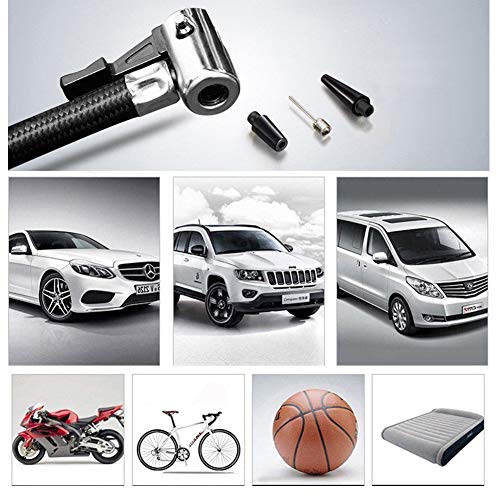 CNIKESIN Portable Tire Inflator Car Air Compressor Pump, Auto Digital Tyre Inflator with Pressure Gauge 12V 150 Psi for Cars, Trucks, Bicycles, Basketballs, Air Boats  - Thumbnail 7