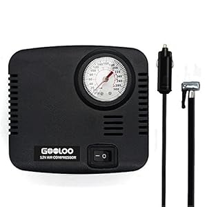 GOOLOO エアプレッサー DC12V小型エアーコンプレッサー 車用空気入れ　メーカー表示300PSI シガーソケット接続