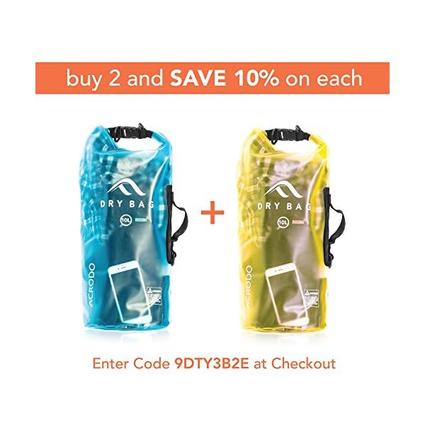 New-Acrodo-Transparent-Waterproof-Floating-Dry-Bag-10-Liter-for-Boating-Camping-and-Kayaking-With-Shoulder-Strap–Keeps-Clothing-Electronics-Protected New-Acrodo-Transparent-Waterproof-Floating-Dry-Bag-10-Liter-for-Boating-Camping-and-Kayaking-With-Shoulder-Strap–Keeps-Clothing-Electronics-Protected