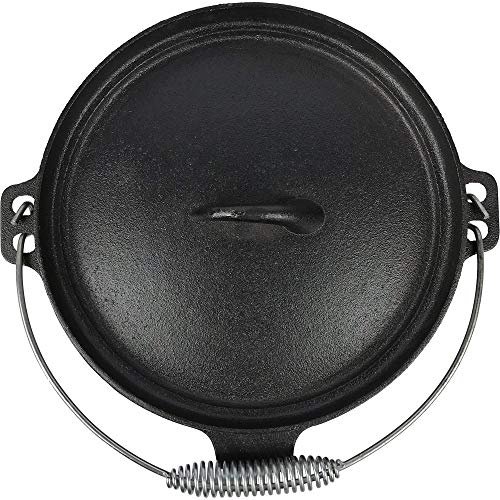 Pre-Seasoned Cast Iron Camp Dutch Oven With Legs, 4.1 qt, including Lid Lifter
