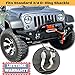 GearAmerica Black D-Ring Shackle Cover Kit (2 Isolators + 4 Washers) | Protect Your Jeep's Bumper | Reduce Noise and Rattling | Fits Standard 3/4