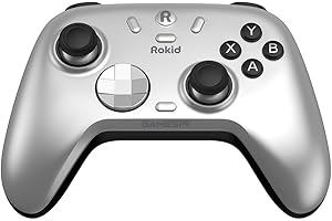 Rokid × GameSir Gaming Controller Wireless for Switch/PC/Android/iOS - Hall Effect Joystick, 1000Hz Polling Rate, Mechanical D-pad, Dual Motors with Customizable Macros