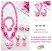 Kerr's Choice ❤Hello Kitty Gifts❤ Hello Kitty Necklace Bracelet and Pink Hair Accessories for Toddlers, Little Girls | Hello Kitty Gift Set Baby Girl | Little Girl Jewelry (Multi)