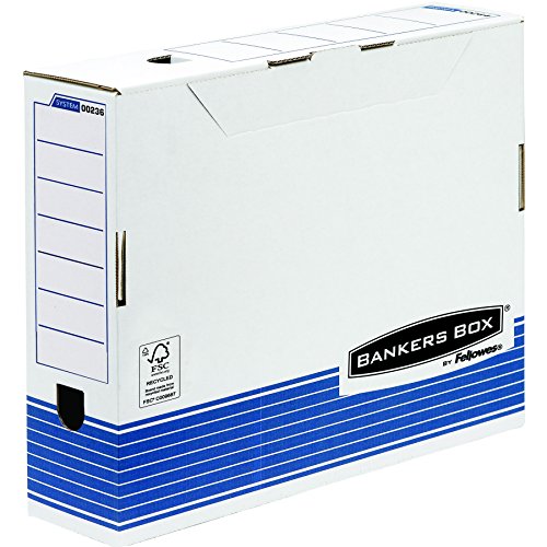 Bankers Box System 100 mm Wide Magazine File, A3 Size - Blue, Pack of 10