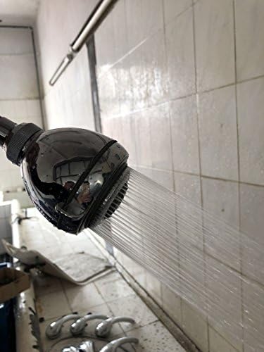 Shower Head,YAWALL High Pressure High Flow Fixed Chrome 4Inch Showerhead