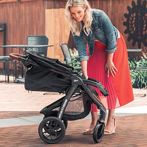 Chicco Bravo Primo Trio Travel System, QuickFold Stroller with Chicco