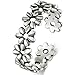 BORUO Toe Rings - Flower Hawaiian Leaf Sterling Silver Band Ring - Stylish Toe Rings For Women - Sterling Silver Rings for Gifting - Chic 925 Sterling Silver Rings - Toe Rings For Women With Gift Bag , 5mm