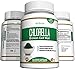 Chlorella Broken Cell Wall Algae Powder Capsules - Potent All Natural Green Superfood Supplement for Detox and Cleanse, Weight Loss, Increased Energy - 60 Vegetarian Caps, Made in USA