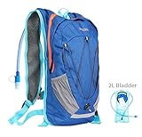 WACOOL Waterproof 10 Liter Hydration Bladder Pack, Cycling Running Walking Backpack, Hiking Lightweight Daypack.