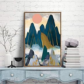 Framed Canvas Wall Art for Living Room,...