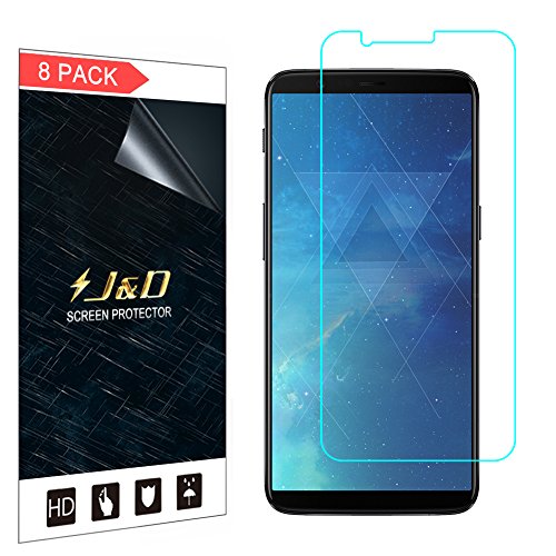 J&d [8-pack] oneplus 5t screen protector, premium h…