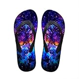 FOR U DESIGNS Stylish Lightweight Women's Men's Personalized Galaxy V Flip Flops