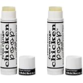 Chicken Poop® 100% Natural Moisturizing Lip Balm for Dry, Chapped Lips (Original), 2 Pack