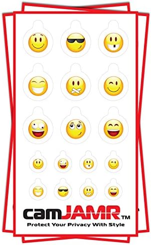 Webcam Cover(s) for Laptops/Pad Devices & Much More! camJAMR Smiley Pack (3 Packs - 51 Total Webcam Covers)
