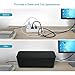 [Set of Three]Cable Management Boxes Organizer,Large Storage Holder for Desk, TV, Computer, USB Hub, System to Cover and Hide & Power Strips & Cords(Black)
