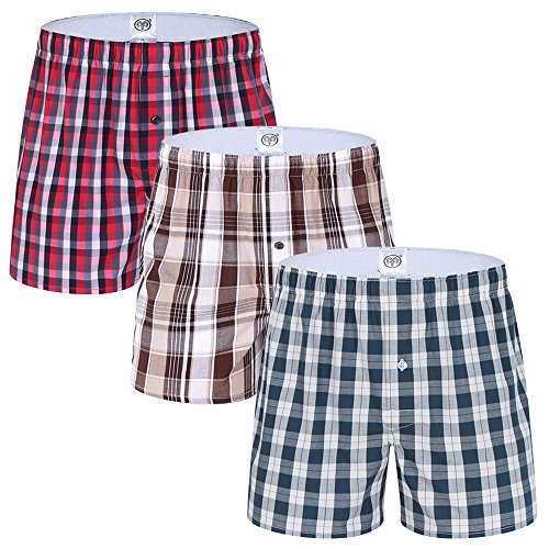 QCO Men's 3-Pack Stretchable Super Soft Microfiber Boxer Briefs