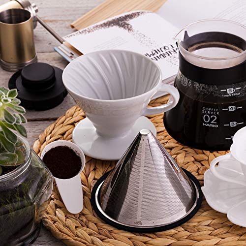 Pour Over Coffee Filter Metal Coffee Filter Paperless Stainless