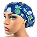 Surgical Scrub Hat Blue Pineapples Scrub Cap