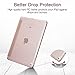 ESR Yippee Trifold Smart Case for iPad Pro 9.7, Lightweight Smart Cover with Auto Sleep/Wake, Microfiber Lining, Hard Back Cover for iPad Pro 9.7(Released in 2017), Rose Gold