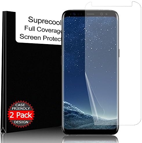 Galaxy S8 Plus Screen Protector, Suprecool Soft Skin [2 Pack] [Case Friendly] Samsung Galaxy S8 Screen Protector Flexible TPU film with Spray &amp; Squeegee for Samsung Galaxy S8 Plus 6.2" Screen (2017)