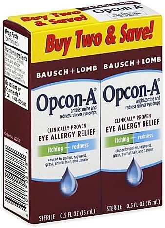Bausch + Lomb Opcon-A 2-Count Eye Allergy Relief Drops