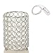 VINCIGANT Silver Decorative Flower Vases Candle Lantern for Coffee Table Centerpieces,Gifts for Anniversary/Wedding/Christmas