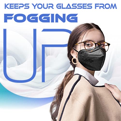 Medtecs KN95 Face Masks Disposable Individually Wrapped, 5 Ply