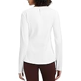 baleaf Women's Thermal Tops Long Sleeve Fleece Running Shirts Thumbhole Cold Weather Winter Gear Workout Base Layer