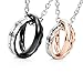 Urban Jewelry Amazing His & Hers Couples I Will Always Be with You Rings Pendant Necklace 19
