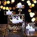 AGPtEK Tea Lights,24 Pack Flameless LED Candles Battery Operated Tealight Candles No Flicker Long Lasting Tealight for Wedding Holiday Party Home Decoration(Cool White)