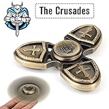 Buylen For Crusader Tri-Spinner Fidget Kirsite EDC ADHD Focus Toy With Longer Rotation and Super Stable, High Speed Small Bearing Anxiety Relief Toys