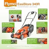 Flymo EasiStore 340R Electric Lawn Mower 34 cm 35 L Grass Box 1400W view 2