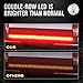 Wigbow 60″ 2-Row LED Truck Tailgate Light Bar Strip- [Brake, Turn Signal, Running, Reverse Backup] – Waterproof 5 FUNCTION Tail Lights with 4 Way Flat Y-Splitter and Clean Cloth for Pickup SUV Jeepsthumb 2