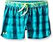 Under Armour Girls' Printed Play Up Shorts, Bold Aqua (974)/Fuel Green, Youth Large