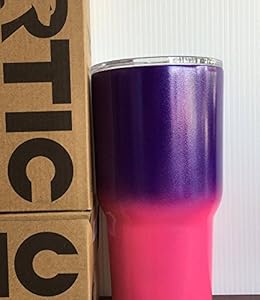 Image of RTIC 20 Oz Stainless Steel Tumbler Powder Coated Purple Passion/Hot Pink