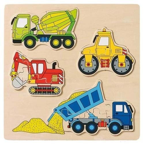 Goki 57901 Einlegepuzzle, Multicolor, Einheitsgröße