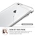 iPhone 6s Plus Case, Hotbin Ultra Slim Clear Flexible PC Back TPU Bumper Transparent Rubber Case for iPhone 6/6s Plus - Crystal Clear