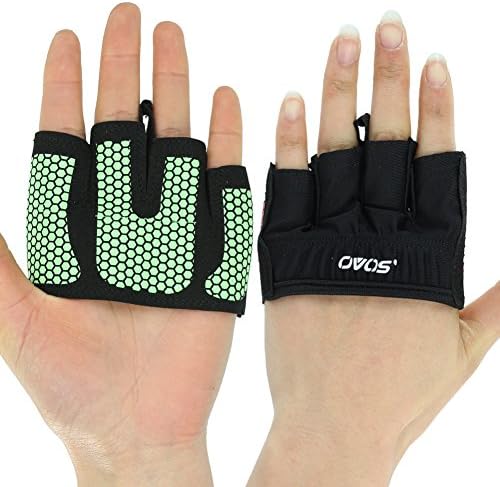 OVOS Weightlifting Gloves The Gripper Callus Guard WOD Workout Gloves for Cross Training Fit Athletes Enhanced Silicone Grip Palm