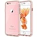 JETech Case for iPhone 6 and iPhone 6s, Non-Yellowing Shockproof Phone Bumper Cover, Anti-Scratch Clear Back (Rose Gold)