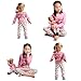 Girls Matching Doll&Toddler Owl Pajamas Cotton Pajamas Kids Clothes Sleepwear Size 7
