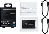 Samsung T7 Touch Portable SSD 2TB USB 3.2 Gen 2 External Metallic Black view 5