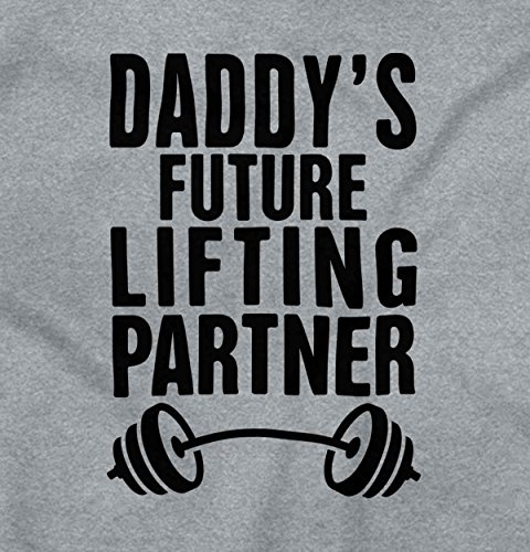 Daddys Lifting Partner Funny Cute Workout Exercise Baby Toddler Infant T