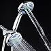 AquaStar Elite 3-in-1 High-Pressure 48-mode Spa Shower Head Combo with Anti-Clog Jets for More Power & Less Cleaning! Extra-Long 5 ft. Stainless Steel Hose. All Chrome Finish