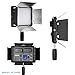 Neewer LED 500 Ultra High Power Dimmable Video Light with Built-in LCD Panel with Remote Control for Canon, Nikon, Pentax, Panasonic, Sony, Samsung, Olympus and Other Digital DSLR Cameras