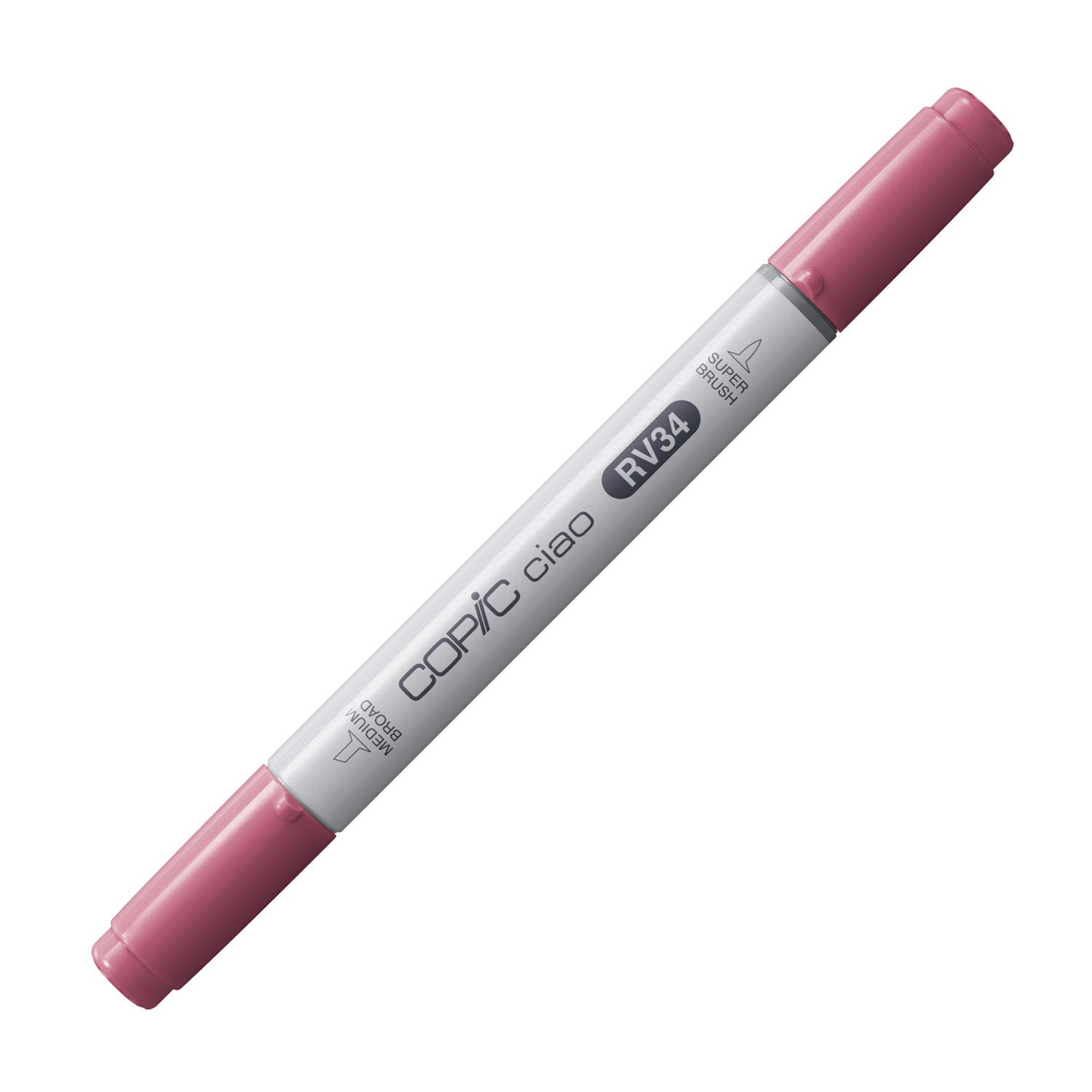 Copic Ciao Coloured Marker Pen - (RV-34) Dark Pink, For Art & Crafts, Colouring, Graphics, Highlighter, Design, Anime, Professional & Beginners, Art Supplies & Colouring Books